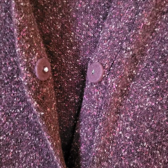 J. Jill Wool Blend Cardigan Sweater Mauve/ Plum Size X-Large - Picture 8 of 12
